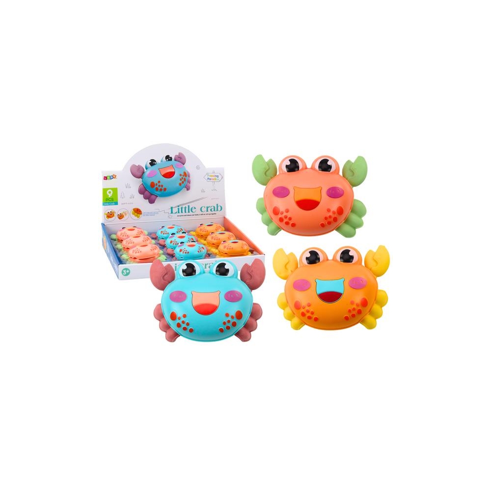 Važiuojantis krabas Little Jolly Crab frikcinė pavara MIX 1vnt-Žaislai, Kūdikiams, Žaislai mažyliams (iki 4 m.