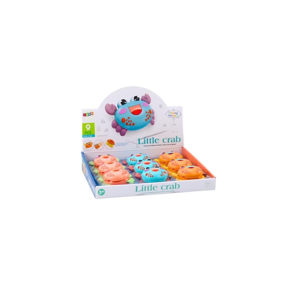 Važiuojantis krabas Little Jolly Crab frikcinė pavara MIX 1vnt-Žaislai, Kūdikiams, Žaislai mažyliams (iki 4 m.