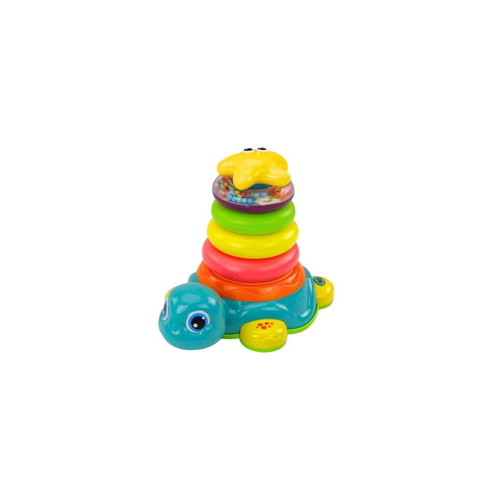 Pyramid Riding Turtle 2in1 Dėlionė Ratai Šviesos Garsai