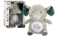 Teddy Bear Elephant Sleeping Melodies Light Star Projector Gray