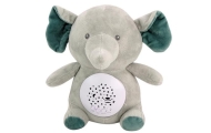 Teddy Bear Elephant Sleeping Melodies Light Star Projector Gray