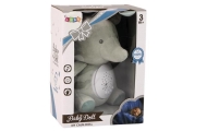 Teddy Bear Elephant Sleeping Melodies Light Star Projector Gray
