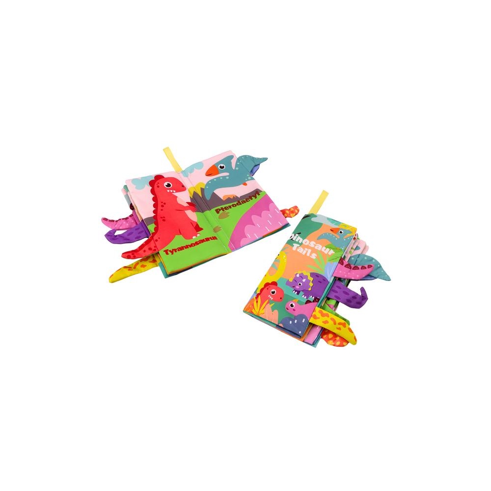 Minkšta knyga Gyvūnai Dinozaurai Rustling Colours-Žaislai, Kūdikiams, Žaislai mažyliams (iki 4 m.