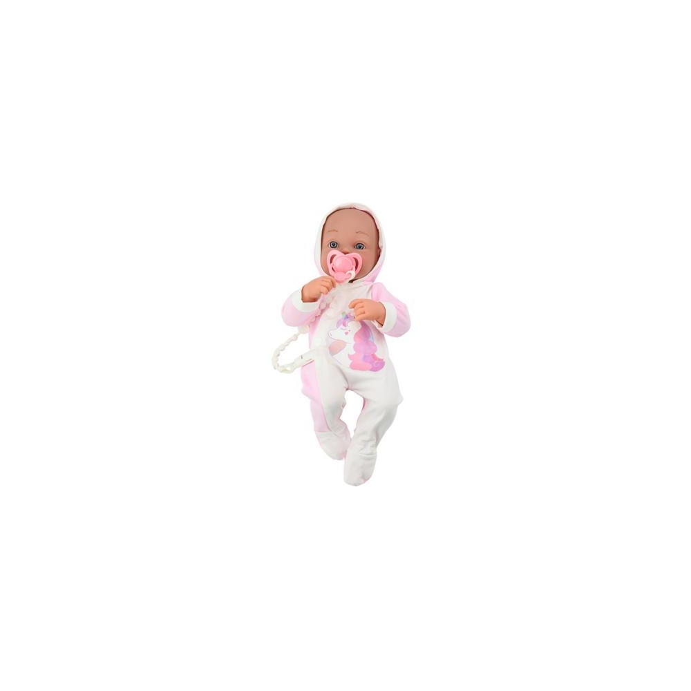 Kūdikių lėlė su čiulptuku Vienaragis Bodysuit Pink Blanket Priedai 35 cm