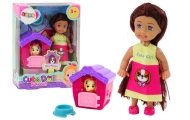 Mini Doll Long Hair Colorful Dress Dog Buda