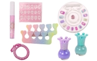Cosmetics Set in Nail Makeup Suitcase Purple Suitcase 9 pcs.
