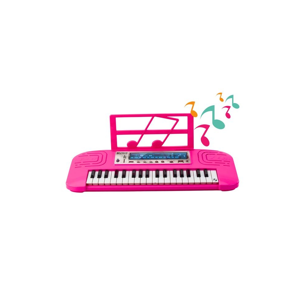 Vaikiškas elektrinis pianinas 36 melodijos, rožinis-Žaislai, Muzikiniai-e-vaikas