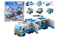Ciężarówka Policyjna Klocki Konstrukcyjne 6w1 Zestaw Policja Pojazdy 1000el