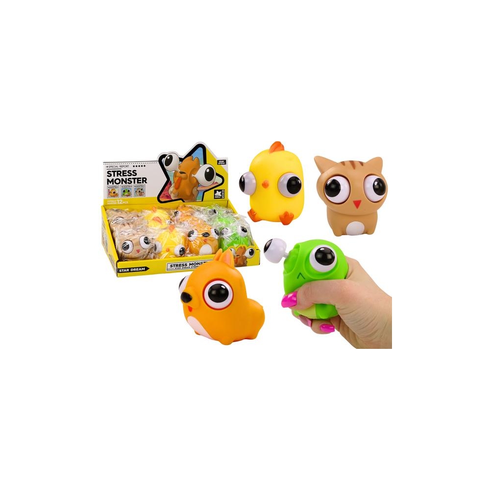 Antistresinis žaislas Happy Monster Sensory squish MIX