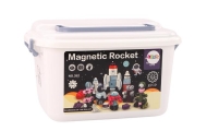 Klocki Magnetyczne Kosmos Rakieta Zestaw 56 ele. Magnetic Rocket Mix