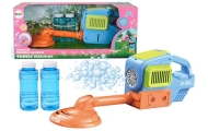 Soap Bubble Machine Lawn Mower Trimmer Two Fluids Blue