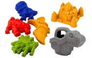 Sand Bucket Set with Shower, Spatula, Rake, Molds, Dinosaurs