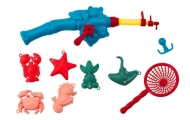 Multifunctional Table 4in1 Blocks Fishing Drawing Blue