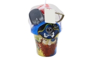 Pirate Sand Set, Bucket, Watering Can, Strainer, Set of 6 pieces.