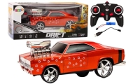 Nuotoliniu būdu valdomas 1:18 Drift 360 Lights Sounds Red