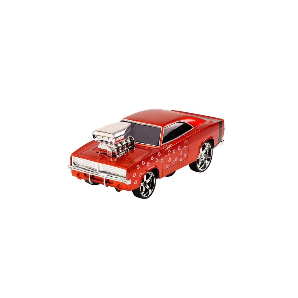 Nuotoliniu būdu valdomas 1:18 Drift 360 Lights Sounds Red-Žaislai, Auto ir transporto žaislai, Valdomos radijo bangomis-e-vaikas