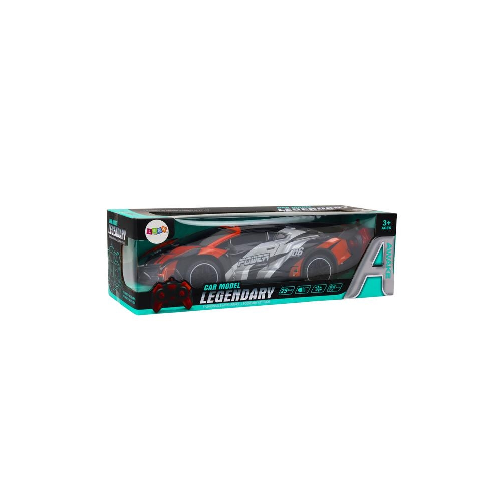 Nuotoliniu būdu valdomas RC sportinis automobilis 1:10 Orange Greitis iki 25 km/val