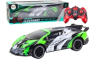 Sports Car Remote Controlled RC 1:10 25km/h Lights Green