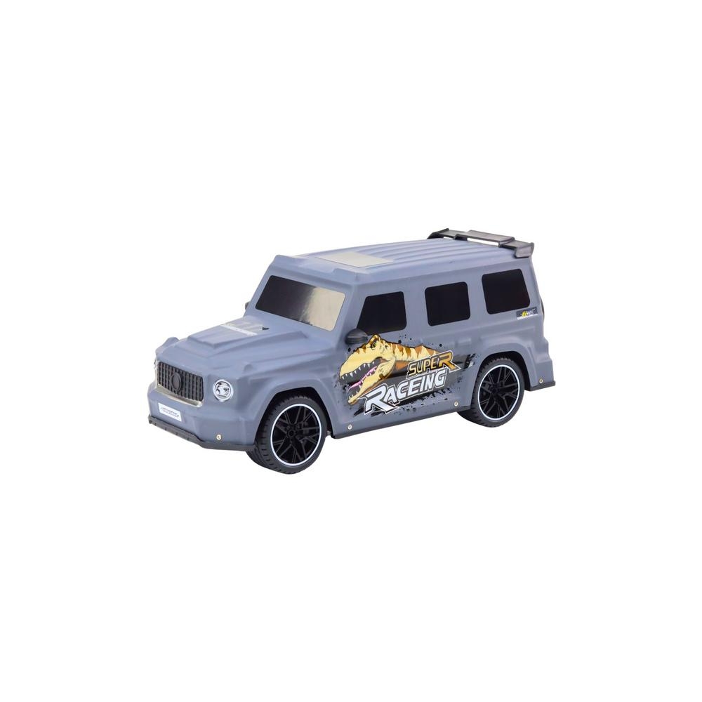 Nuotoliniu būdu valdomas RC automobilis su dinozauru 1:10, Pilkas