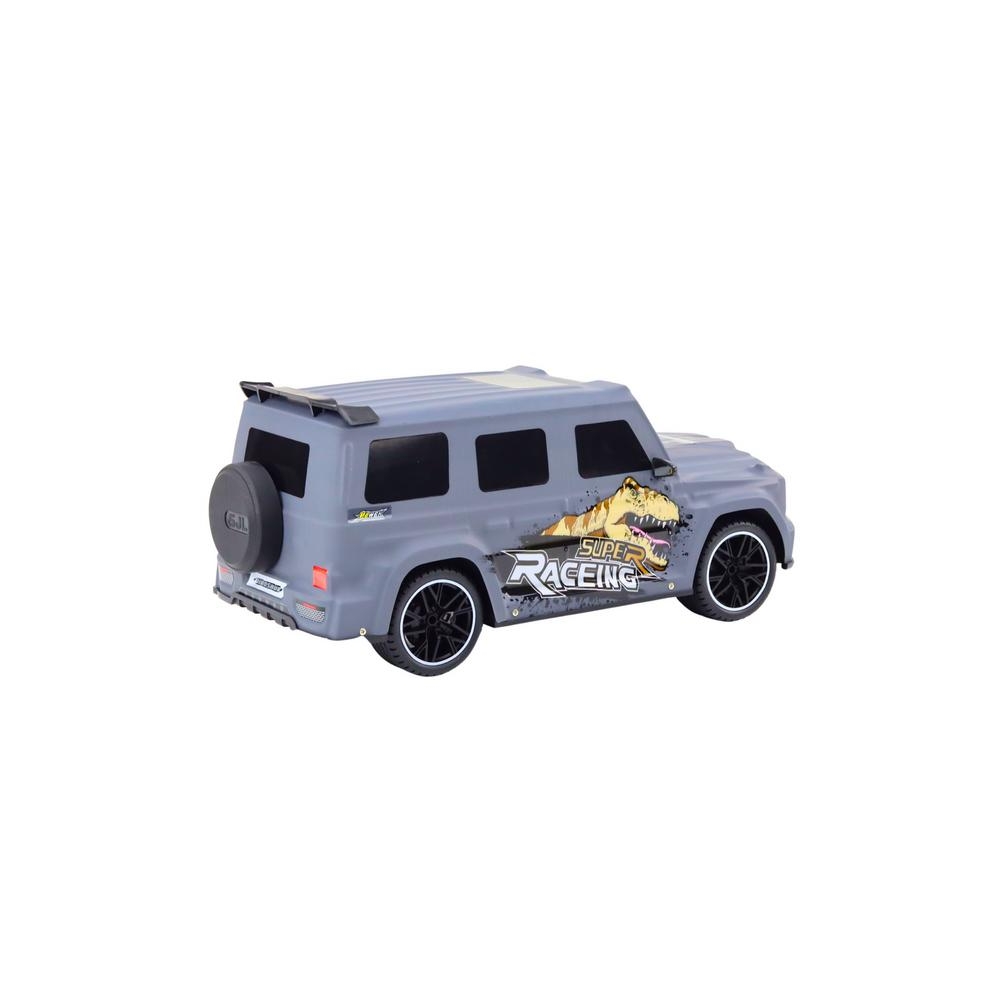 Nuotoliniu būdu valdomas RC automobilis su dinozauru 1:10, Pilkas