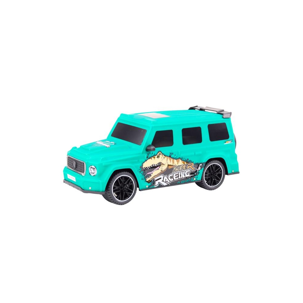 Nuotoliniu būdu valdomas RC automobilis su dinozauru 1:10, Žalias