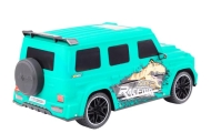Remote Controlled RC Car with Dinosaur, 1:10 Scale, Green