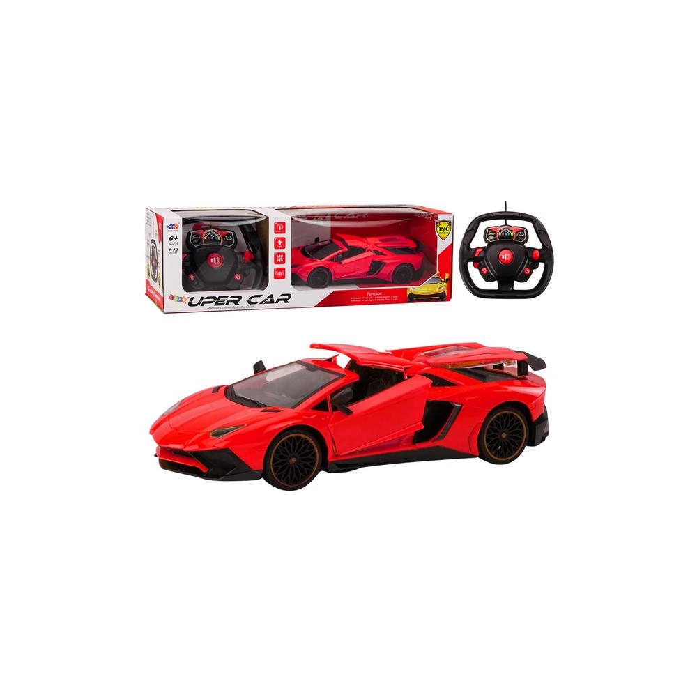 RC sportinis automobilis 1:12 Atidaromos durys Raudona