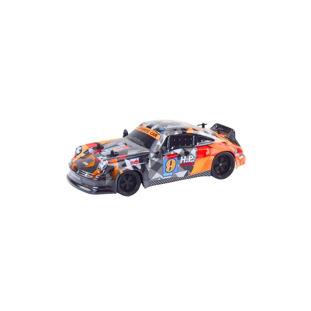 Nuotoliniu būdu valdomas RC automobilis 1:18 Guminiai ratai Drift Orange-Žaislai, Auto ir transporto žaislai, Valdomos radijo ba