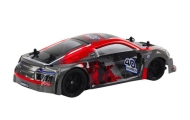 Nuotoliniu būdu valdomas RC automobilis 1:18 Guminiai drifto ratai Raudonas