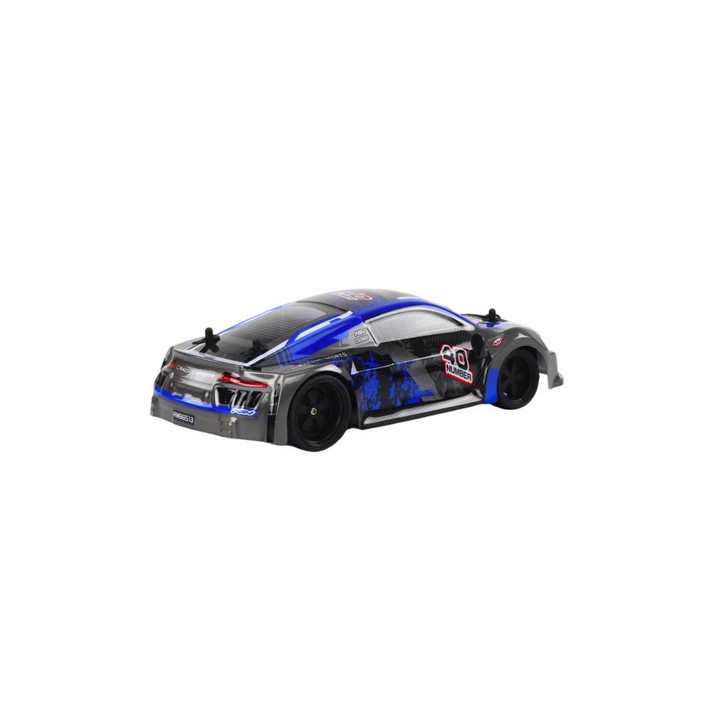 RC nuotolinio valdymo automobilis 1:18 Guminiai ratai Driftas mėlynas