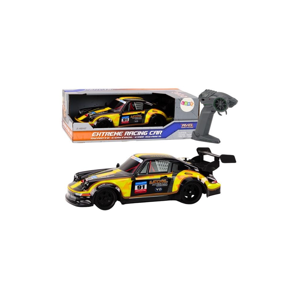 Nuotoliniu būdu valdomas RC automobilis 1:16 Guminiai ratai Driftas, Geltonas