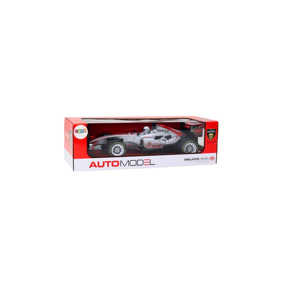 Nuotoliniu būdu valdomas RC lenktyninis automobilis 1:12 Lights Sounds, Silver