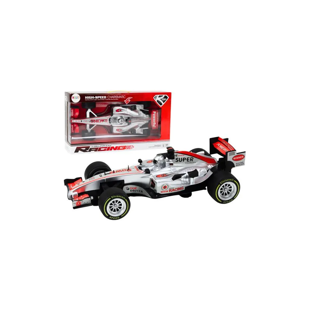 Lenktyninis sportinis automobilis su 1:9 pavara Sidabriniai garsai