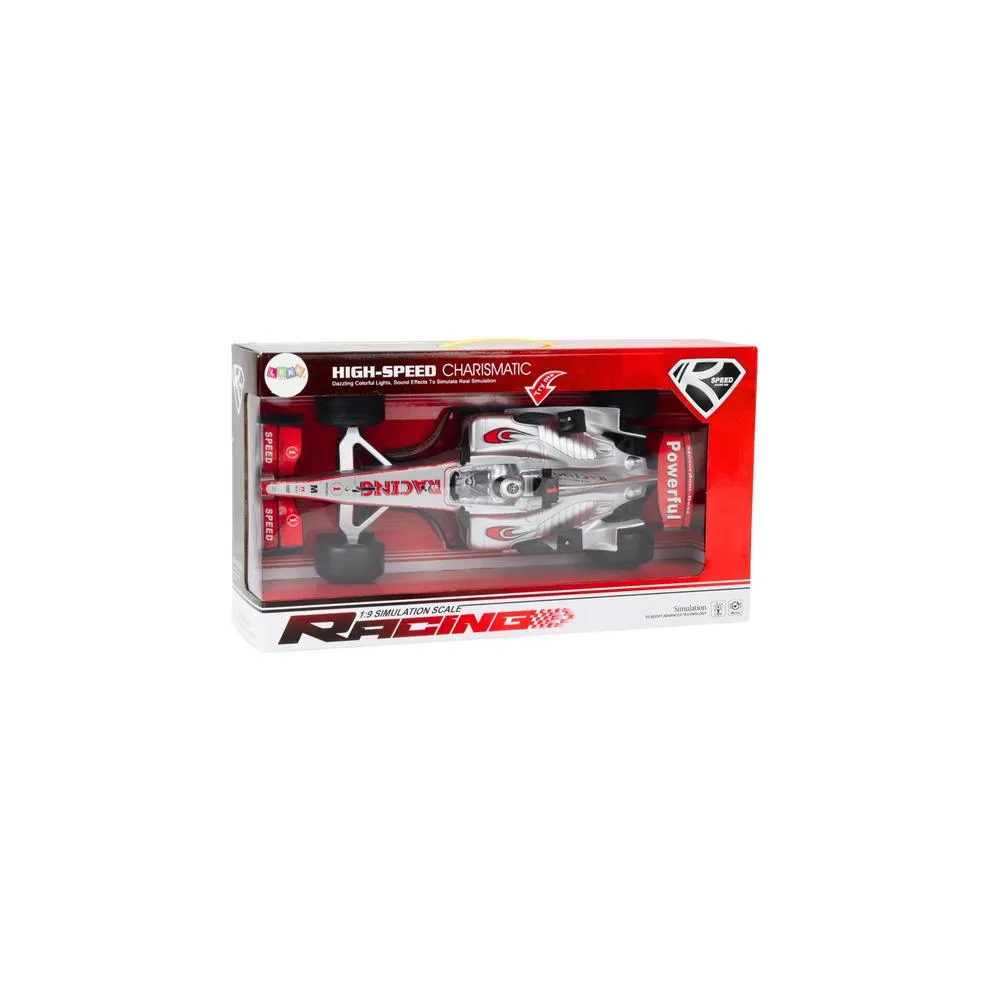 Lenktyninis sportinis automobilis su 1:9 pavara Sidabriniai garsai