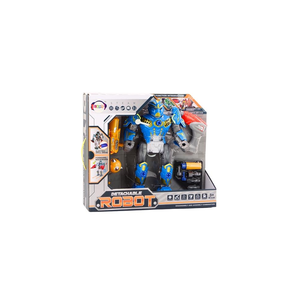 Robot Twisting Weapon Drill Screwdriver Light Sound Blue