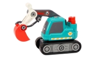 Cartoon Crawler Excavator For Turning DIY Turquoise