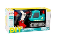 Cartoon Crawler Excavator For Turning DIY Turquoise