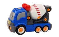 Cartoon Concrete Mixer Truck For Turning DIY Blue