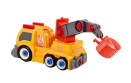 Cartoon Truck With Crane To Dismantle DIY Orange