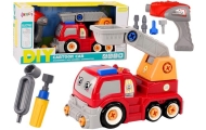 Cartoon Boom Truck To Disassemble DIY Red