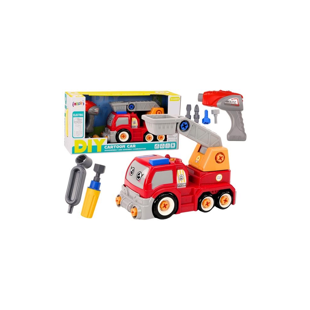 Animacinių filmų Boom Truck išardyti DIY Raudona