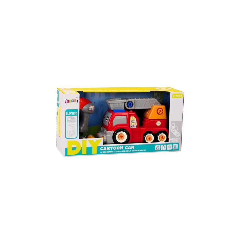 Animacinių filmų Boom Truck išardyti DIY Raudona