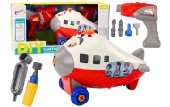 Cartoon Airplane Twisting Wings DIY Red