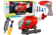DIY Turning Cartoon Helicopter Red