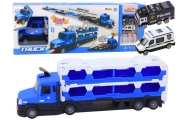 Lora Tow Truck Race Track 2in1 Lights Sounds Signs Cars Blue