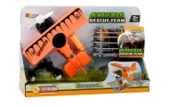 Airplane Light plane Animal transport Cage Lion Unscrewable Screwdriver