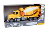 Yellow Concrete Mixer Truck With Friction Drive Light and Sound Effects