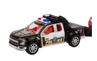 Police Set Car Pickup Off-Road Tow Truck Trailer Police