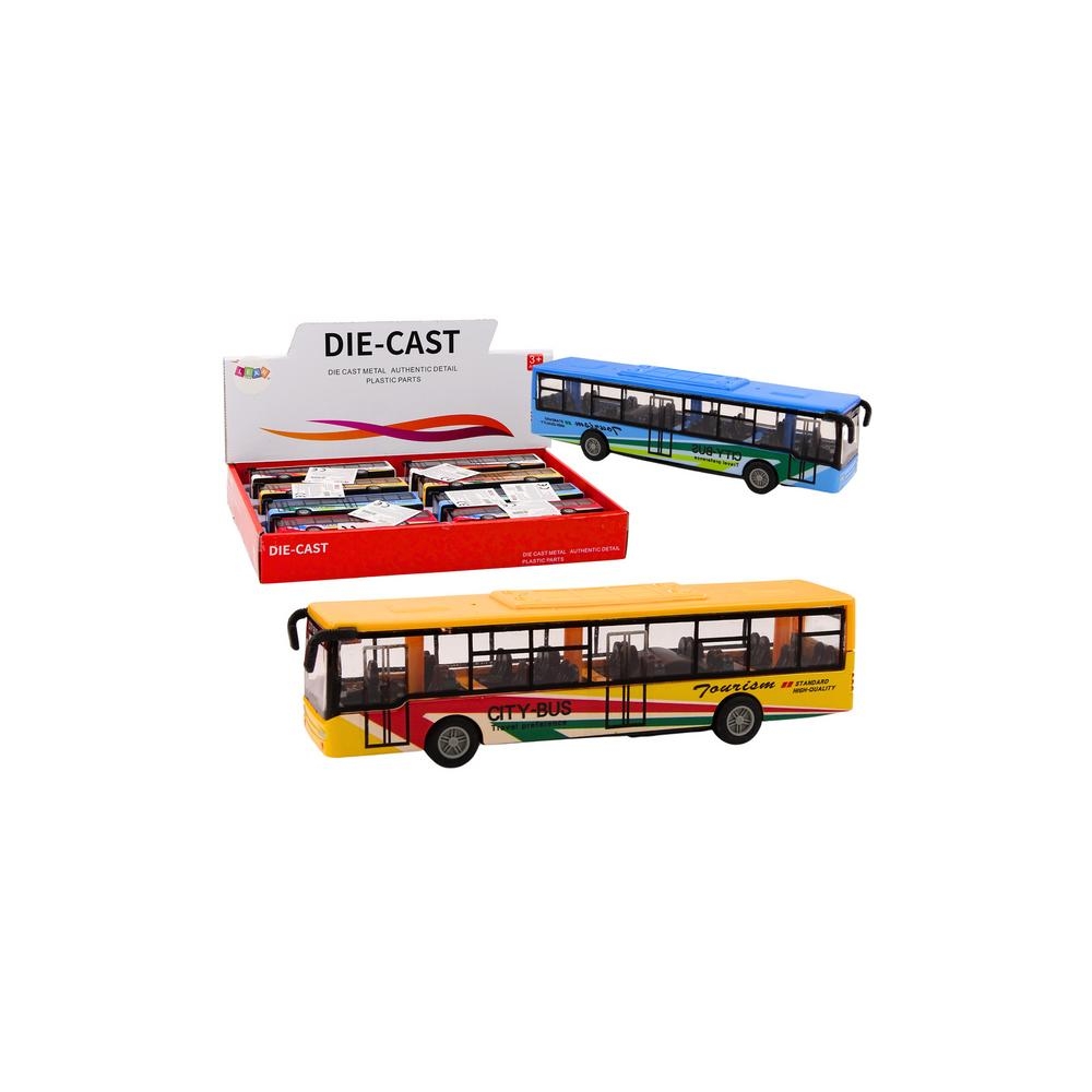 Metalinis miesto autobusas su frikcine pavara 15cm