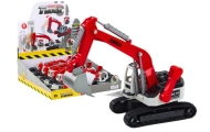 Vikšrinis ekskavatorius Caterpillar Baltas / raudonas metalinis kaušas-Žaislai, Auto ir transporto žaislai, Traktoriai-e-vaikas